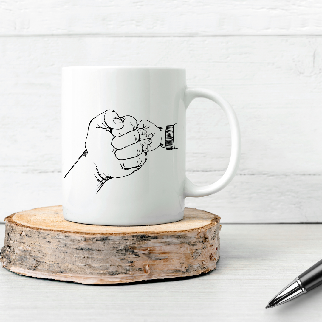 Personalized photo mug with name & initials