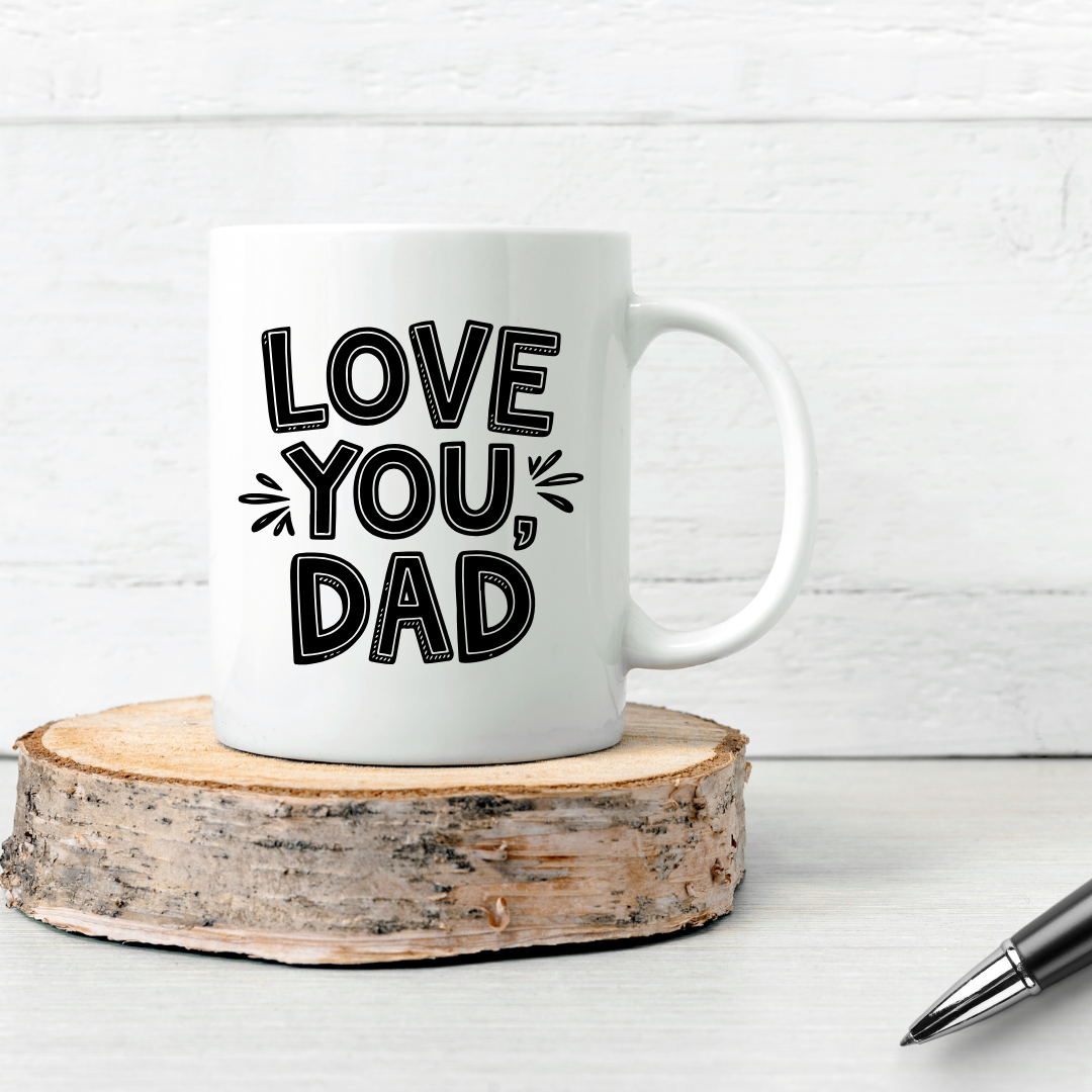Personalized photo mug with name & initials