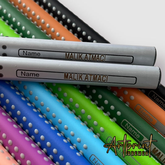 Gravierte Faber-Castell Jumbo Grip Buntstifte & Bleistifte – Personalisiert mit Name