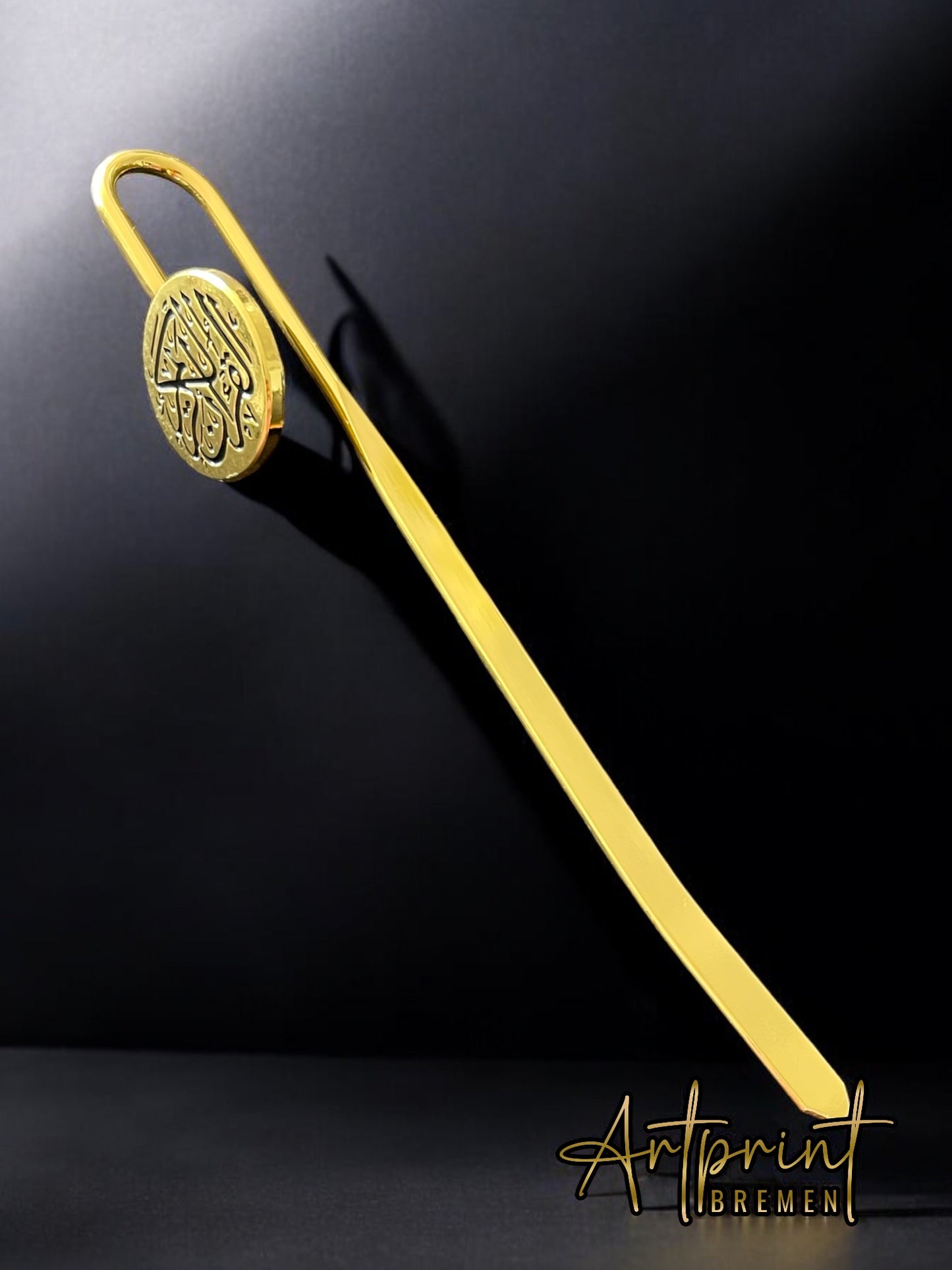 Stainless steel bookmark with Arabic calligraphy – personalized