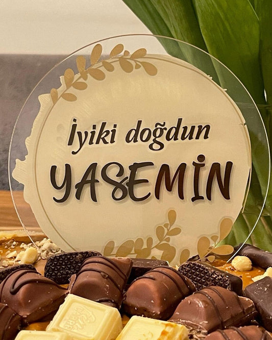 Acryl / Plexiglas Cake Topper – Stilvolle Tortendeko für jeden Anlass