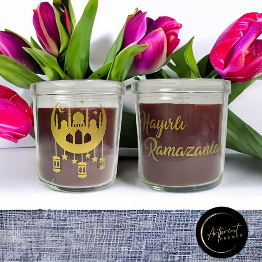 Personalisierte Duftkerze im Glas – Ramadan & Eid
