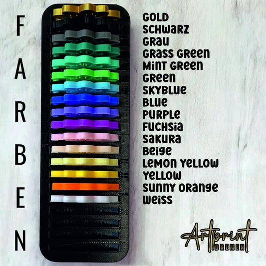 Personalisierte 3D-Druck Vase „Canım Annem“ mit Reagenzglas