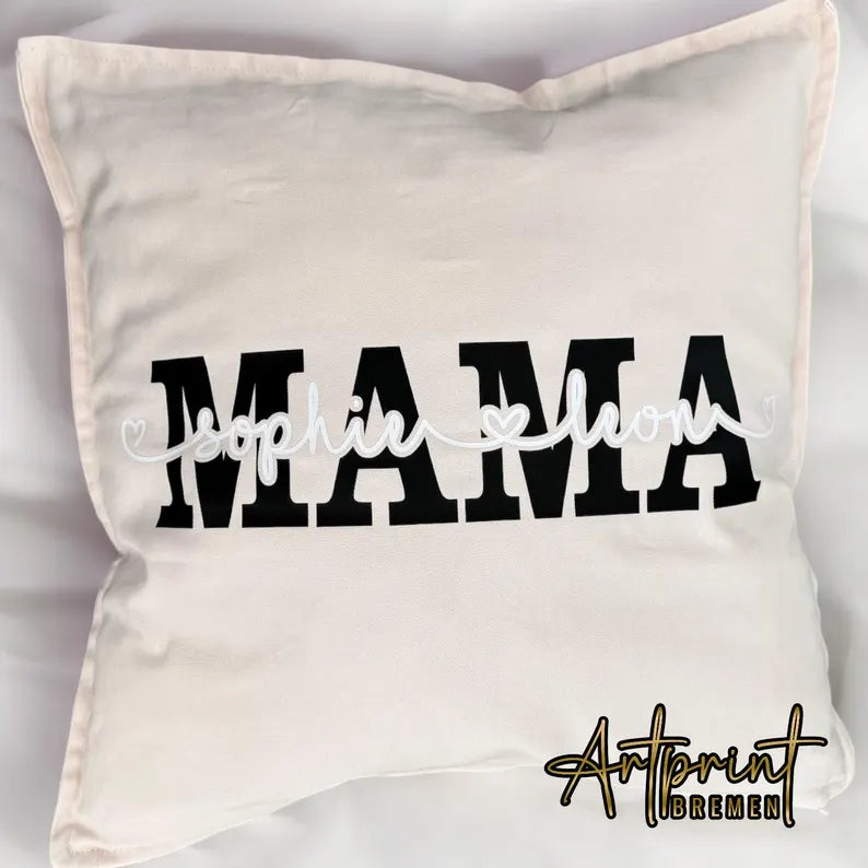 Custom printed pillowcase 50 x 50 cm – desired text & color