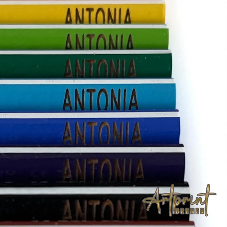 Lápices de colores STABILO Trio – personalizados con nombre