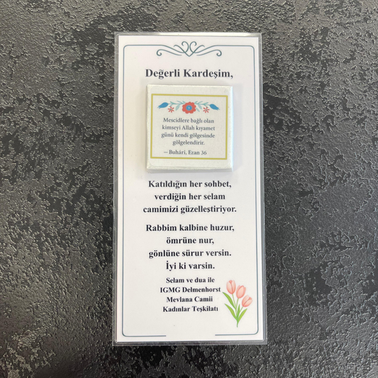 Lesezeichen mit Schokolade – liebevoll gestaltet - perfekt als kleines Geschenk