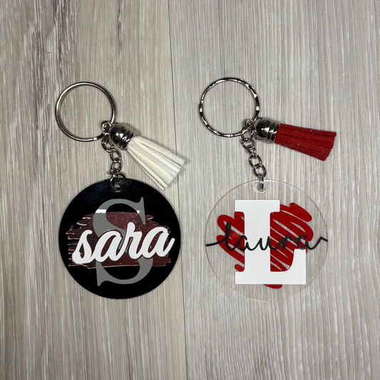 Personalized acrylic keychain