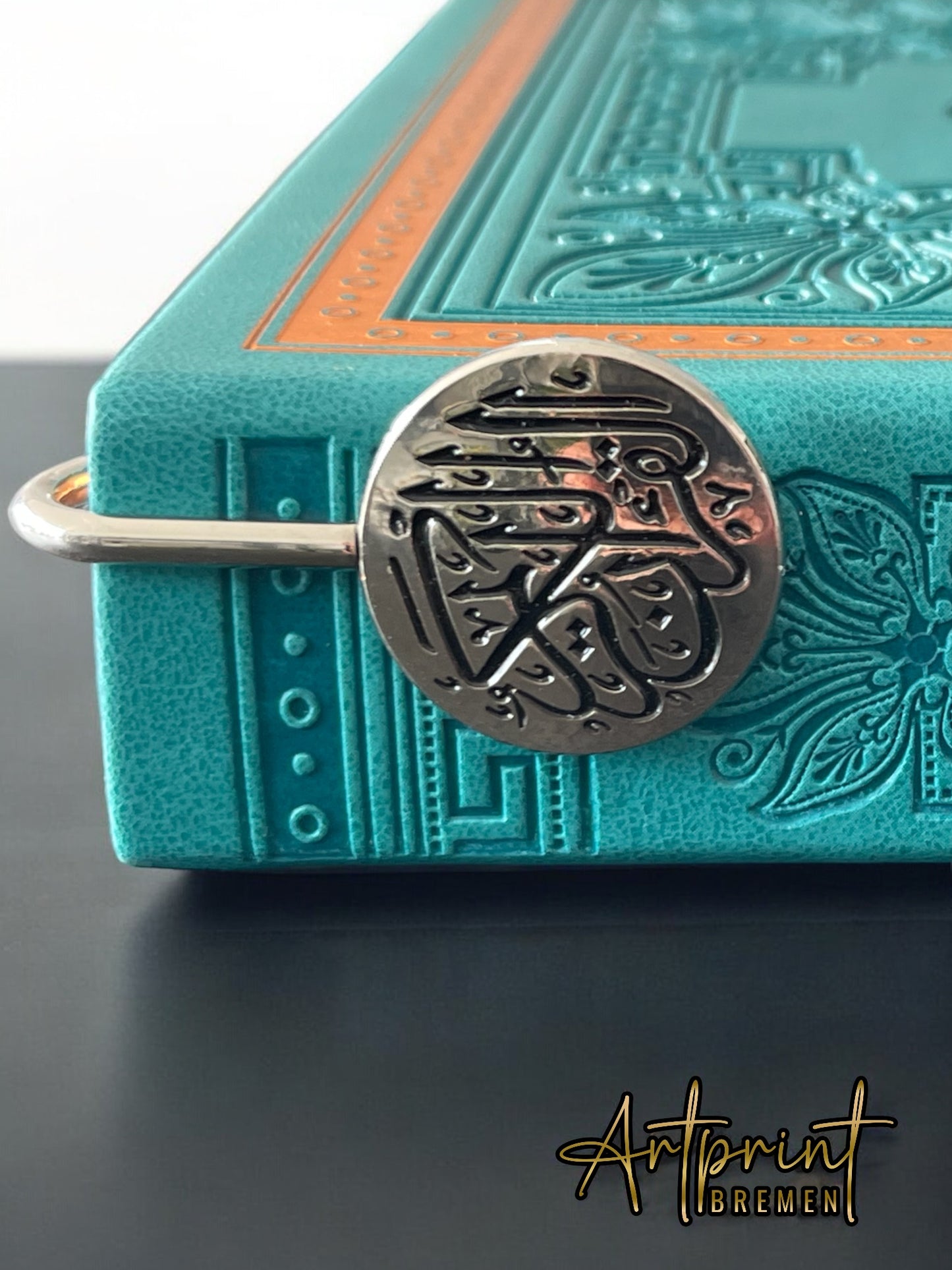 Stainless steel bookmark with Arabic calligraphy – personalized