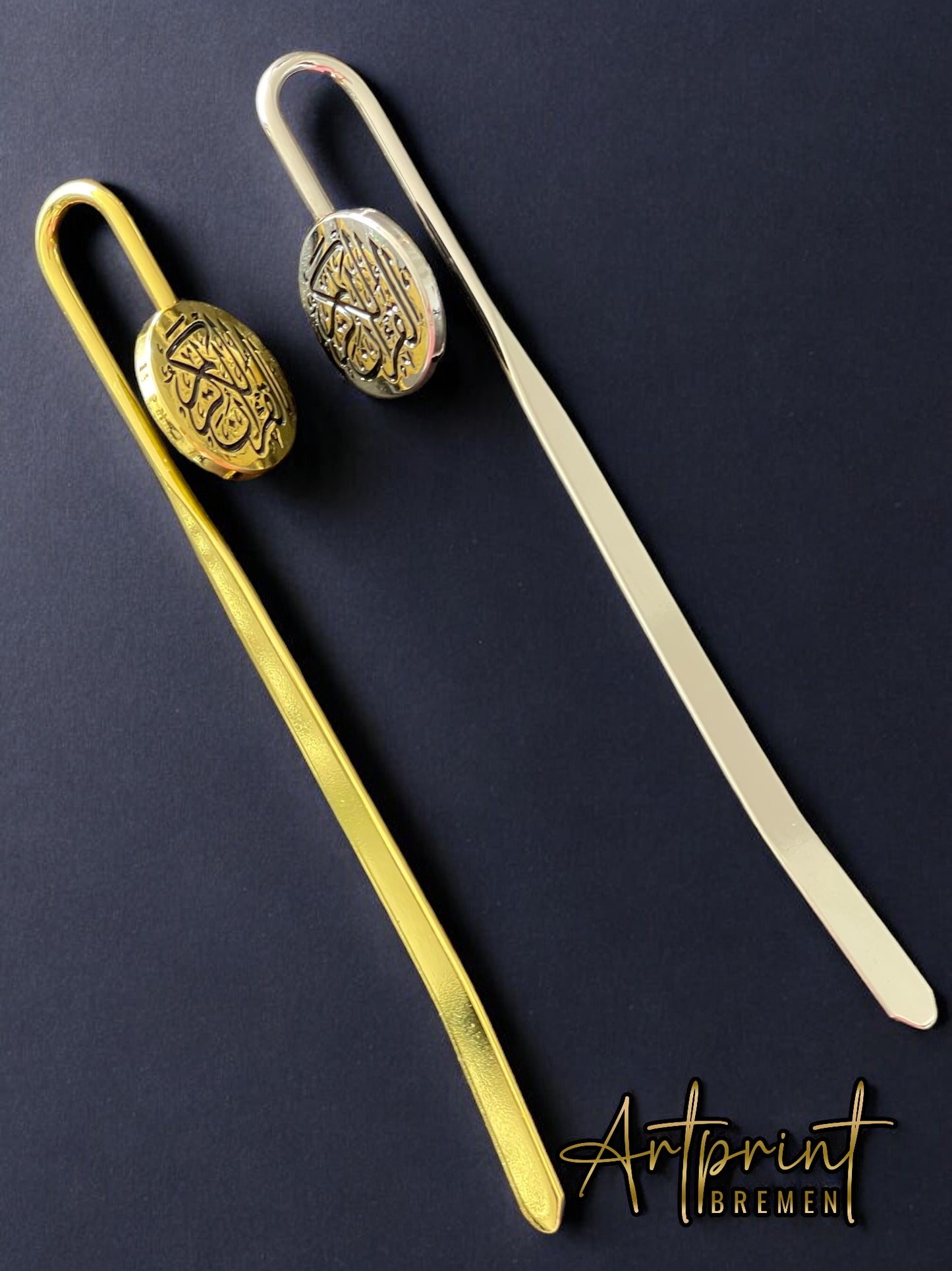 Stainless steel bookmark with Arabic calligraphy – personalized