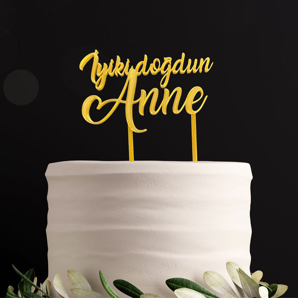 Personalisierter Caketopper – mit Name, Zahl oder Wunschtext