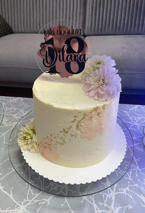Acryl / Plexiglas Cake Topper – Stilvolle Tortendeko für jeden Anlass