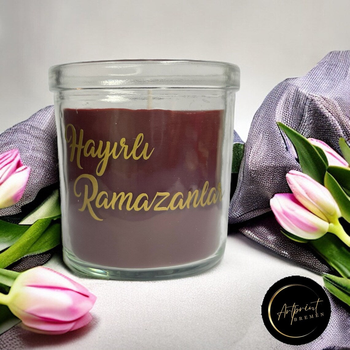 Personalisierte Duftkerze im Glas – Ramadan & Eid