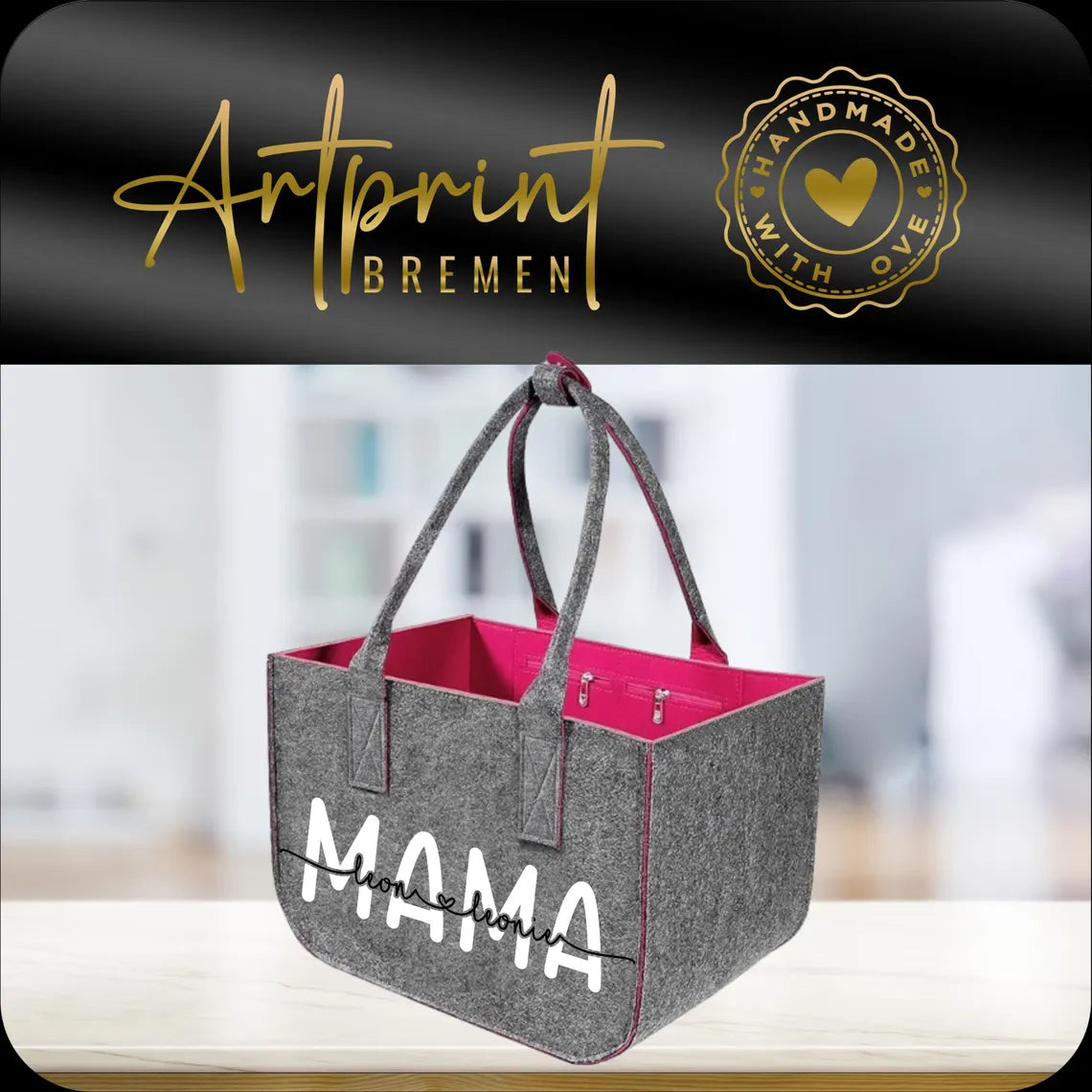 Personalisierter Filzshopper – Individuell bedruckt