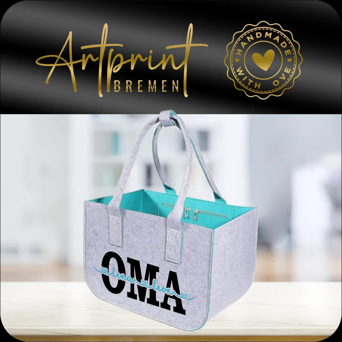 Personalisierter Filzshopper – Individuell bedruckt