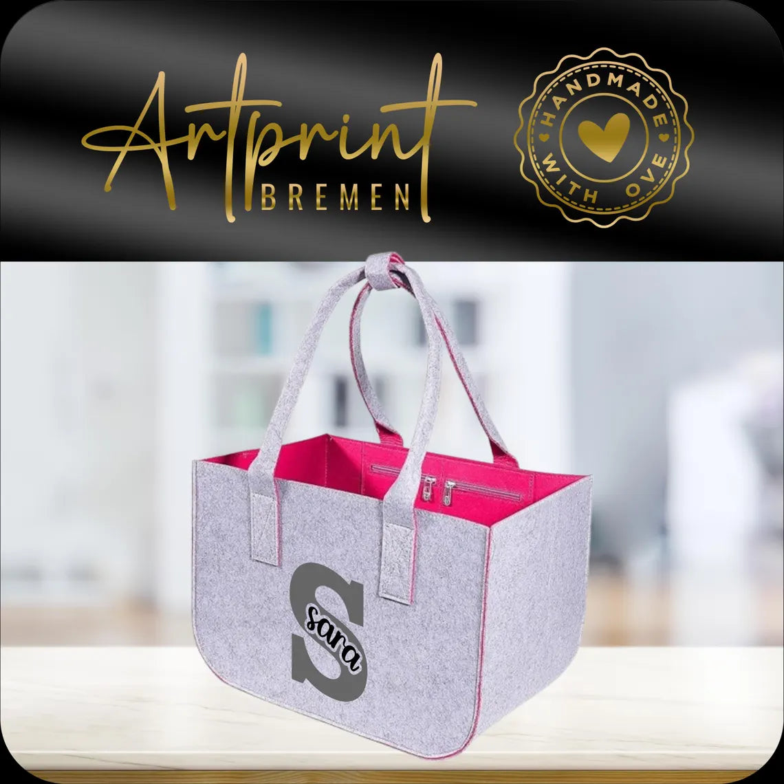 Personalisierter Filzshopper – Individuell bedruckt
