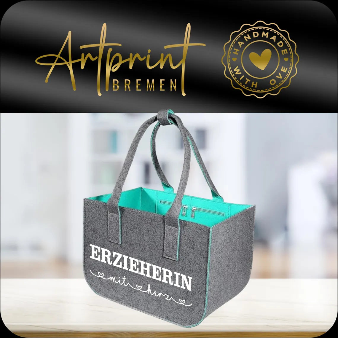 Personalisierter Filzshopper – Individuell bedruckt